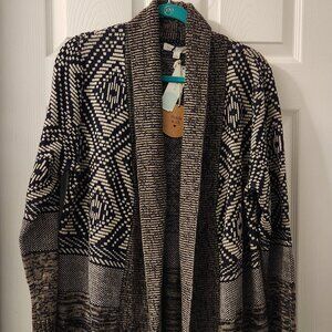 Honey Punch Long Open Cardigan